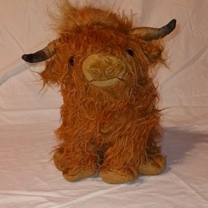 NIB Highland Cow Plush Toy 10'', Cute Highland Cattle Cow Soft Stuffed Animal